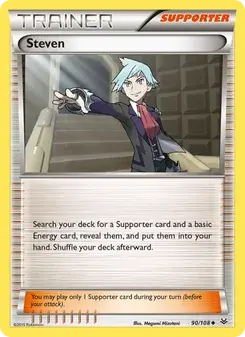 Steven 90/108 Roaring Skies Pokémon card