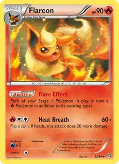 Flareon 13/98 Ancient Origins Pokémon card