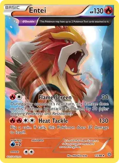 Entei 15/98 Ancient Origins Pokémon card