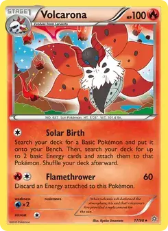 Volcarona 17/98 Ancient Origins Pokémon card