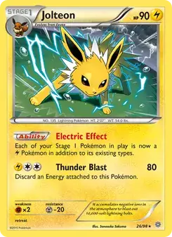 Jolteon 26/98 Ancient Origins Pokémon card