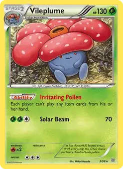 Vileplume 3/98 Ancient Origins Pokémon card
