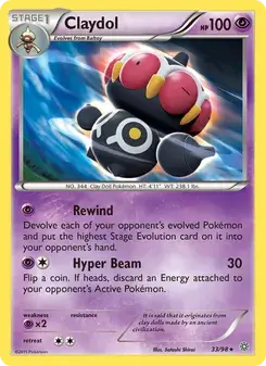 Claydol 33/98 Ancient Origins Pokémon card