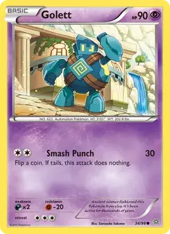 Golett 34/98 Ancient Origins Pokémon card