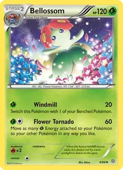 Bellossom 4/98 Ancient Origins Pokémon card