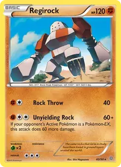 Regirock 40/98 Ancient Origins Pokémon card
