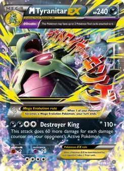 M Tyranitar EX 43/98 Ancient Origins Pokémon card
