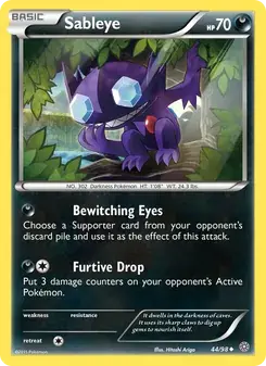 Sableye 44/98 Ancient Origins Pokémon card