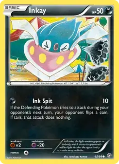 Inkay 45/98 Ancient Origins Pokémon card