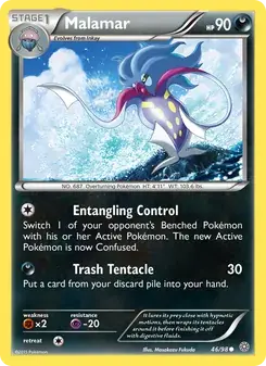 Malamar 46/98 Ancient Origins Pokémon card