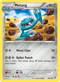 Metang 48/98 Ancient Origins Pokémon card