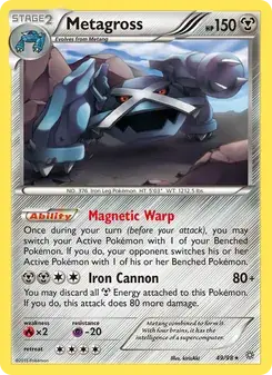Metagross 49/98 Ancient Origins Pokémon card