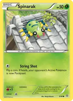 Spinarak 5/98 Ancient Origins Pokémon card