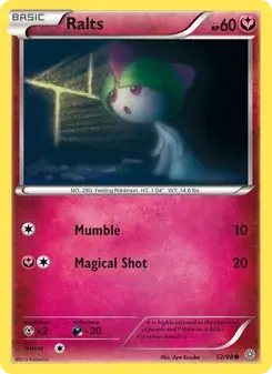 Ralts 52/98 Ancient Origins Pokémon card