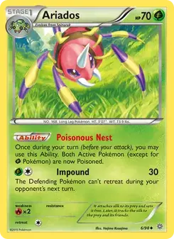 Ariados 6/98 Ancient Origins Pokémon card