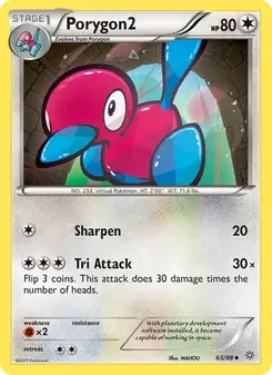 Porygon2 65/98 Ancient Origins Pokémon card