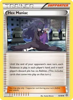 Hex Maniac 75/98 Ancient Origins Pokémon card