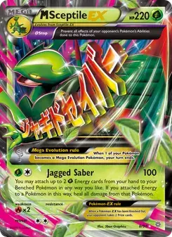 M Sceptile EX 8/98 Ancient Origins Pokémon card