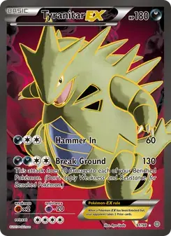 Tyranitar EX 91/98 Ancient Origins Pokémon card