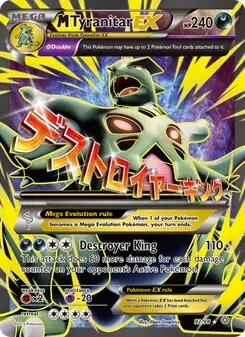 M Tyranitar EX 92/98 Ancient Origins Pokémon card