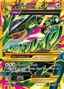 M Rayquaza EX 98/98 Ancient Origins Pokémon card
