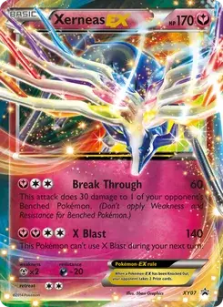 Carta Pokémon Xerneas EX XY07 de XY Black Star Promos