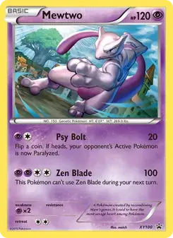Mewtwo XY100 XY Black Star Promos Pokémon card