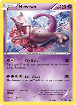 Mewtwo XY101 XY Black Star Promos Pokémon card