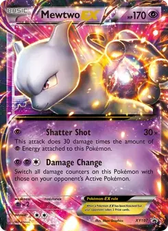 Mewtwo EX XY107 XY Black Star Promos Pokémon card
