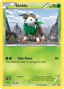 Skiddo XY11 XY Black Star Promos Pokémon card