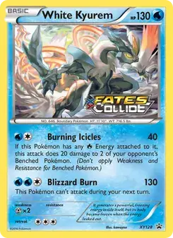 White Kyurem XY128 XY Black Star Promos Pokémon card