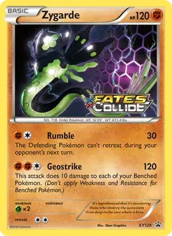 Zygarde XY129 XY Black Star Promos Pokémon card