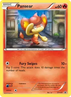 Pansear XY131 XY Black Star Promos Pokémon card