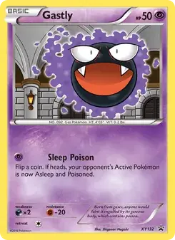 Gastly XY132 XY Black Star Promos Pokémon card