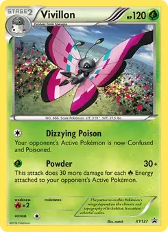 Vivillon XY137 XY Black Star Promos Pokémon card