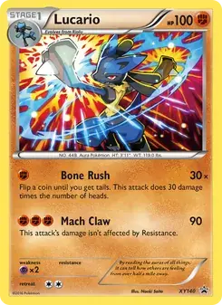 Lucario XY140 XY Black Star Promos Pokémon card