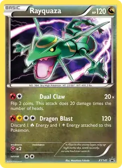 Rayquaza XY141 XY Black Star Promos Pokémon card