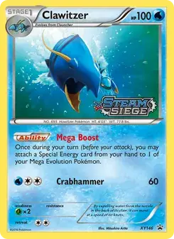 Clawitzer XY146 XY Black Star Promos Pokémon card