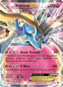 Carta Pokémon Xerneas EX XY149 de XY Black Star Promos