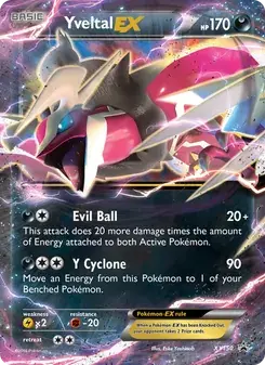 Yveltal EX XY150 XY Black Star Promos Pokémon card