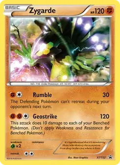 Zygarde XY152 XY Black Star Promos Pokémon card