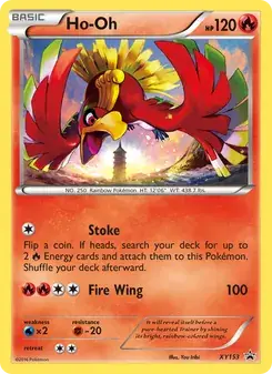 Ho Oh XY153 XY Black Star Promos Pokémon card