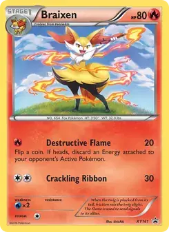 Braixen XY161 XY Black Star Promos Pokémon card