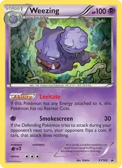 Weezing XY163 XY Black Star Promos Pokémon card
