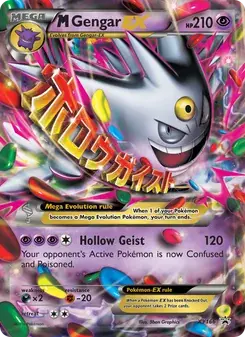 M Gengar-EX XY166 XY Black Star Promos Pokémon card