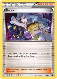 Karen XY177 XY Black Star Promos Pokémon card