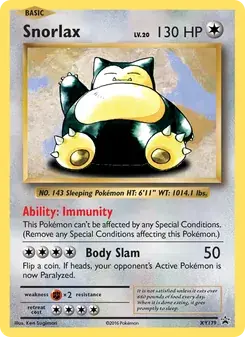 Snorlax XY179 XY Black Star Promos Pokémon card