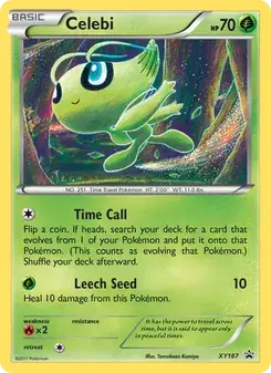Celebi XY187 XY Black Star Promos Pokémon card