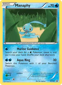 Manaphy XY190 XY Black Star Promos Pokémon card