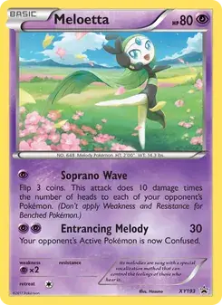 Meloetta XY193 XY Black Star Promos Pokémon card